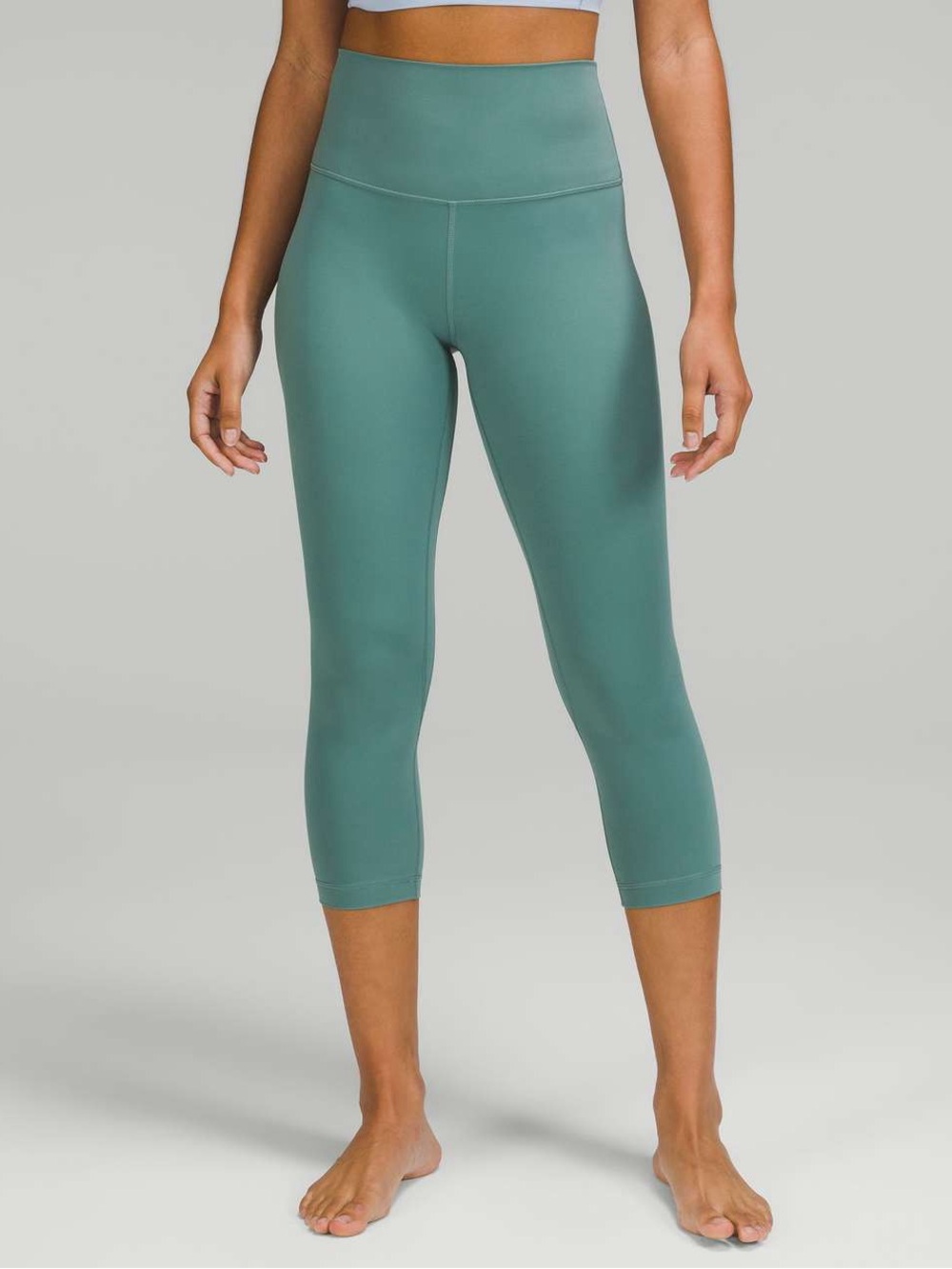Lululemon Align High Rise Crop Leggings in Tidewater Teal Size 8 Activewear